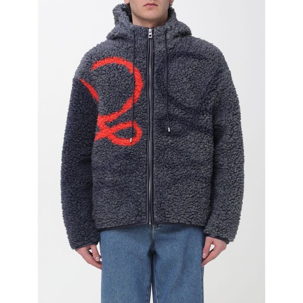 Loewe Men Fleece Jacket With Anagram Loewe